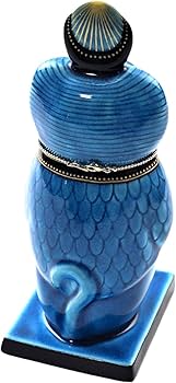 Amazon.co.jp: 美濃焼 青釉オーナメント トト 幸兵衛窯 （ペンダント